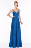ColsBM Allison Royal Blue Gorgeous Sleeveless Zip up Floor Length Ruching Bridesmaid Dresses