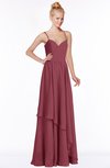 ColsBM Allison Wine Gorgeous Sleeveless Zip up Floor Length Ruching Bridesmaid Dresses