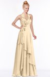 ColsBM Jade Apricot Gelato Glamorous Fit-n-Flare Halter Sleeveless Floor Length Bridesmaid Dresses