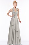 ColsBM Jade Ashes Of Roses Glamorous Fit-n-Flare Halter Sleeveless Floor Length Bridesmaid Dresses