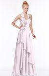 ColsBM Jade Blush Glamorous Fit-n-Flare Halter Sleeveless Floor Length Bridesmaid Dresses