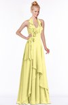 ColsBM Jade Daffodil Glamorous Fit-n-Flare Halter Sleeveless Floor Length Bridesmaid Dresses
