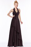 ColsBM Jade Italian Plum Glamorous Fit-n-Flare Halter Sleeveless Floor Length Bridesmaid Dresses