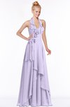 ColsBM Jade Light Purple Glamorous Fit-n-Flare Halter Sleeveless Floor Length Bridesmaid Dresses