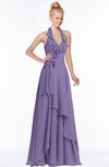 ColsBM Jade Lilac Glamorous Fit-n-Flare Halter Sleeveless Floor Length Bridesmaid Dresses