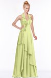 ColsBM Jade Lime Sherbet Glamorous Fit-n-Flare Halter Sleeveless Floor Length Bridesmaid Dresses