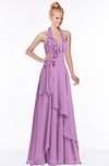 ColsBM Jade Orchid Glamorous Fit-n-Flare Halter Sleeveless Floor Length Bridesmaid Dresses