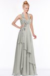 ColsBM Jade Platinum Glamorous Fit-n-Flare Halter Sleeveless Floor Length Bridesmaid Dresses