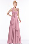 ColsBM Jade Rosebloom Glamorous Fit-n-Flare Halter Sleeveless Floor Length Bridesmaid Dresses