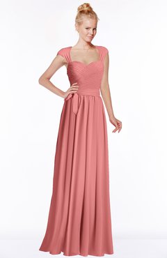 ColsBM Anna Lantana Modest Sleeveless Half Backless Chiffon Floor Length Bridesmaid Dresses