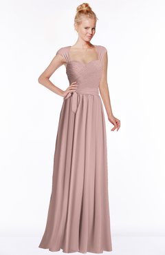 ColsBM Anna Nectar Pink Modest Sleeveless Half Backless Chiffon Floor Length Bridesmaid Dresses