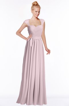 ColsBM Anna Pale Lilac Modest Sleeveless Half Backless Chiffon Floor Length Bridesmaid Dresses