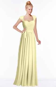 ColsBM Anna Soft Yellow Modest Sleeveless Half Backless Chiffon Floor Length Bridesmaid Dresses