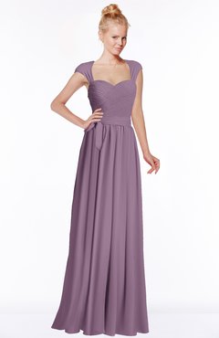 ColsBM Anna Valerian Modest Sleeveless Half Backless Chiffon Floor Length Bridesmaid Dresses