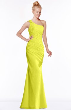 ColsBM Michelle Sulphur Spring Simple A-line Sleeveless Chiffon Floor Length Bridesmaid Dresses