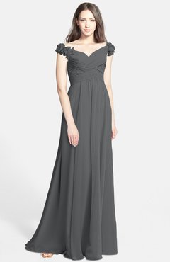 grey purple bridesmaid dresses
