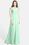 ColsBM Carolina Honeydew Gorgeous Fit-n-Flare Off-the-Shoulder Sleeveless Zip up Chiffon Bridesmaid Dresses