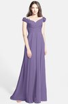 ColsBM Carolina Lilac Gorgeous Fit-n-Flare Off-the-Shoulder Sleeveless Zip up Chiffon Bridesmaid Dresses