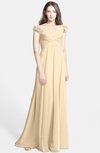 ColsBM Carolina Marzipan Gorgeous Fit-n-Flare Off-the-Shoulder Sleeveless Zip up Chiffon Bridesmaid Dresses