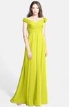 ColsBM Carolina Sulphur Spring Gorgeous Fit-n-Flare Off-the-Shoulder Sleeveless Zip up Chiffon Bridesmaid Dresses