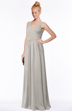 ColsBM Reyna Ashes Of Roses Mature Sleeveless Chiffon Floor Length Ruching Bridesmaid Dresses