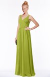 ColsBM Reyna Green Oasis Mature Sleeveless Chiffon Floor Length Ruching Bridesmaid Dresses