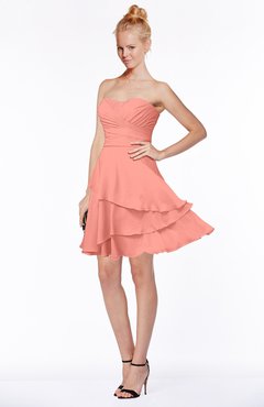 ColsBM Karsyn Desert Flower Classic A-line Sweetheart Sleeveless Chiffon Knee Length Bridesmaid Dresses