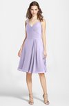 ColsBM Ariadne Pastel Lilac Gorgeous A-line Sleeveless Zip up Chiffon Knee Length Bridesmaid Dresses