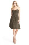 ColsBM Lindy Carafe Brown Modest A-line Sweetheart Sleeveless Zip up Chiffon Bridesmaid Dresses