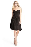 ColsBM Lindy Fudge Brown Modest A-line Sweetheart Sleeveless Zip up Chiffon Bridesmaid Dresses