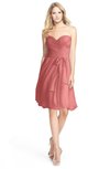 ColsBM Lindy Lantana Modest A-line Sweetheart Sleeveless Zip up Chiffon Bridesmaid Dresses