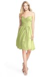 ColsBM Lindy Lime Green Modest A-line Sweetheart Sleeveless Zip up Chiffon Bridesmaid Dresses
