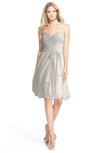 ColsBM Lindy Off White Modest A-line Sweetheart Sleeveless Zip up Chiffon Bridesmaid Dresses