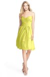 ColsBM Lindy Pale Yellow Modest A-line Sweetheart Sleeveless Zip up Chiffon Bridesmaid Dresses