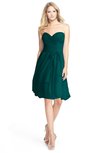 ColsBM Lindy Shaded Spruce Modest A-line Sweetheart Sleeveless Zip up Chiffon Bridesmaid Dresses