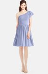 ColsBM Lynn Lavender Modest A-line One Shoulder Short Sleeve Chiffon Ruching Bridesmaid Dresses