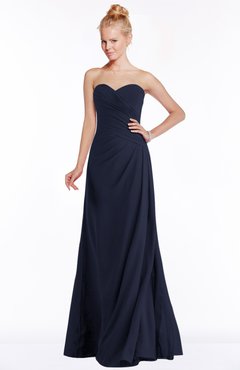 ColsBM Juniper Dark Sapphire Modest A-line Sweetheart Sleeveless Ruching Bridesmaid Dresses