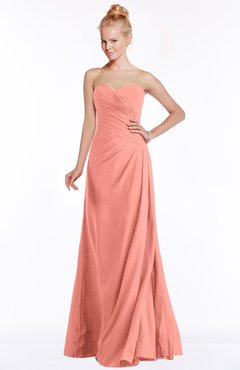 ColsBM Juniper Desert Flower Modest A-line Sweetheart Sleeveless Ruching Bridesmaid Dresses