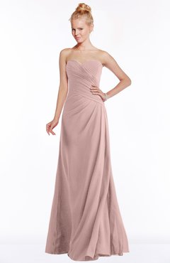 ColsBM Juniper Nectar Pink Modest A-line Sweetheart Sleeveless Ruching Bridesmaid Dresses