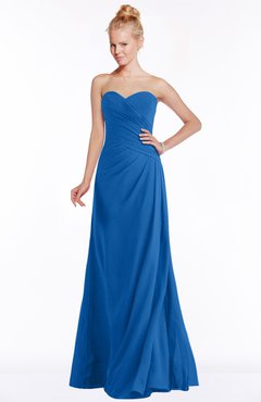 ColsBM Juniper Royal Blue Modest A-line Sweetheart Sleeveless Ruching Bridesmaid Dresses