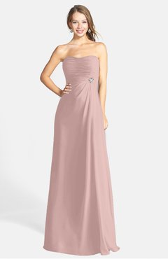 ColsBM Adley Blush Pink Glamorous A-line Sweetheart Chiffon Floor Length Ruching Bridesmaid Dresses