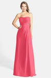 ColsBM Adley Guava Glamorous A-line Sweetheart Chiffon Floor Length Ruching Bridesmaid Dresses