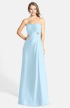 ColsBM Adley Ice Blue Glamorous A-line Sweetheart Chiffon Floor Length Ruching Bridesmaid Dresses