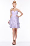 ColsBM Carmen Light Purple Princess Fit-n-Flare Zip up Chiffon Ruching Bridesmaid Dresses