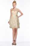 ColsBM Carmen Novelle Peach Princess Fit-n-Flare Zip up Chiffon Ruching Bridesmaid Dresses