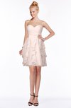 ColsBM Carmen Silver Peony Princess Fit-n-Flare Zip up Chiffon Ruching Bridesmaid Dresses