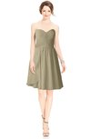 ColsBM Jaelyn Candied Ginger Casual Fit-n-Flare Sweetheart Sleeveless Knee Length Ruching Bridesmaid Dresses