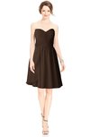 ColsBM Jaelyn Copper Casual Fit-n-Flare Sweetheart Sleeveless Knee Length Ruching Bridesmaid Dresses
