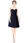 ColsBM Jaelyn Dark Sapphire Casual Fit-n-Flare Sweetheart Sleeveless Knee Length Ruching Bridesmaid Dresses