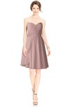 ColsBM Jaelyn Nectar Pink Casual Fit-n-Flare Sweetheart Sleeveless Knee Length Ruching Bridesmaid Dresses